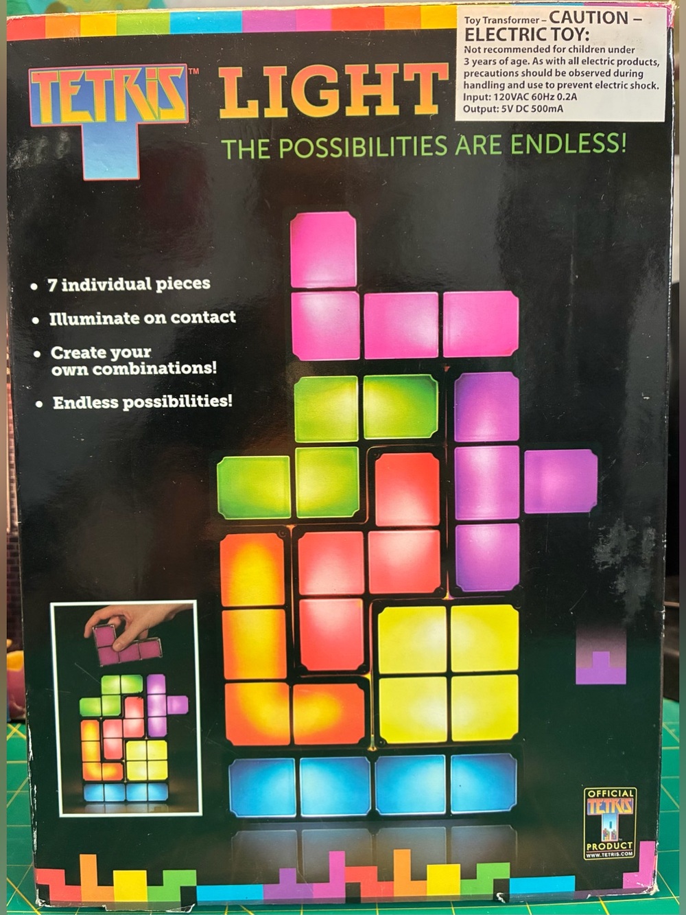 Colorful LED Tetris Wall Light - Multi Color - Picture 5 of 15